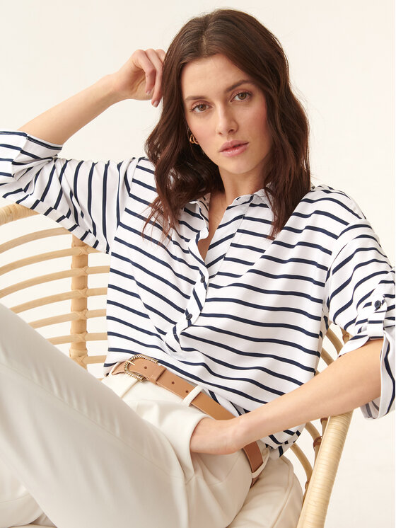 Tatuum Tatuum Блуза Balea T2310.051 Тъмносин Loose Fit