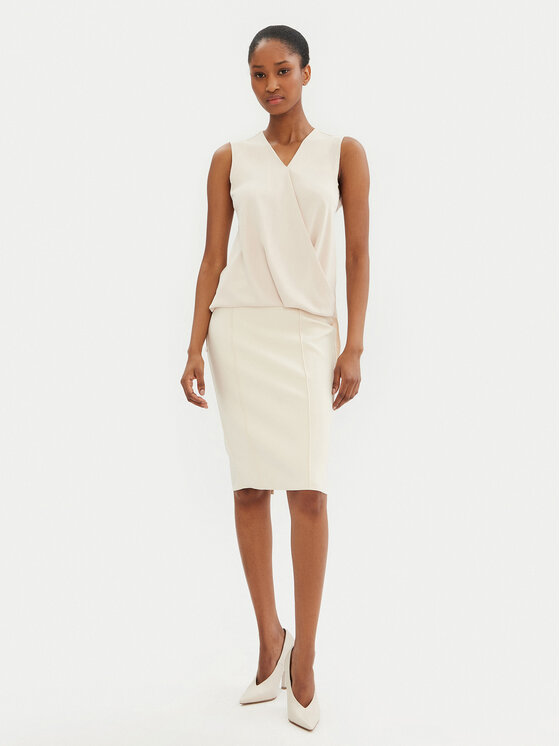 Rinascimento Rinascimento Gonna a matita CFC0122972003 Beige Regular Fit