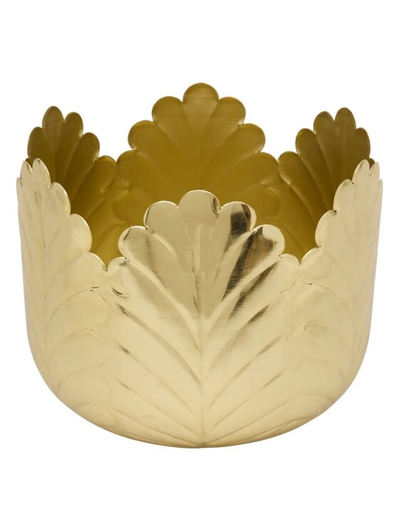 MIAhome MIAhome Osłonka 2 szt. Komplet złotych osłonek 21x18 cm Belli Złoty