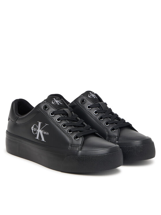 Calvin Klein Calvin Klein Sneakers Vulc Flatform Laceup Low Lth HW0HW03159 Negru