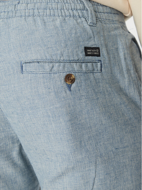 INDICODE INDICODE Šortky z materiálu Inerwilo 70-815 Modrá Slim Fit