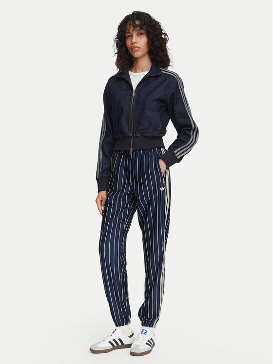 adidas adidas Teplákové nohavice Pinstripe Firebird Track Pant KR7037 Tmavomodrá Regular Fit