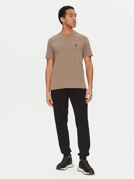 BOSS BOSS Póló 50531569 Bézs Regular Fit