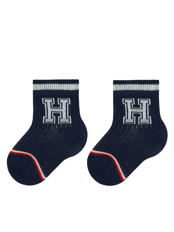 Tommy Hilfiger Tommy Hilfiger 2er-Set hohe Kindersocken 701224996 Dunkelblau