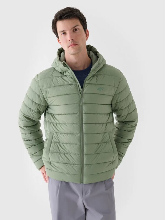 4F 4F Giubbotto piumino 4FWAW24TDJAM484-43S Verde Regular Fit