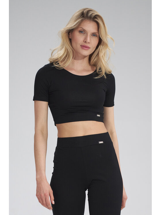 FIGL FIGL Halenka M748 Černá Regular Fit