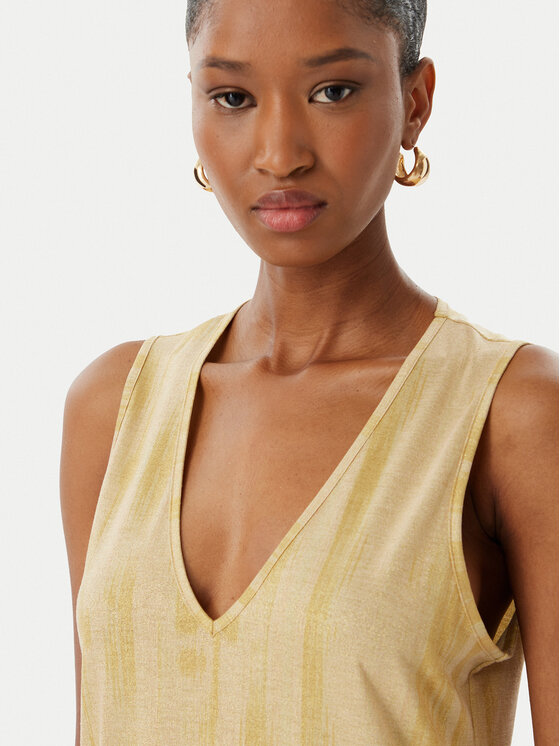 LOLA CASADEMUNT LOLA CASADEMUNT Sommerkleid LS2616038 Hellbeige Regular Fit