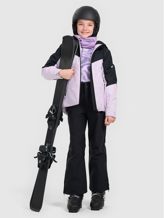 4F 4F Kurtka narciarska BASIC SKI Fioletowy jasny Regular Fit