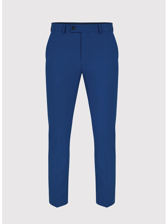 Pako Lorente Pako Lorente Spodnie garniturowe P22SF-6G-019 Granatowy Slim Fit
