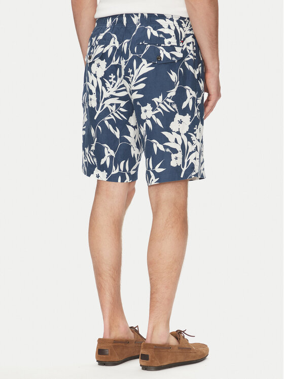 Tommy Hilfiger Tommy Hilfiger Pantaloncini di tessuto Harlem MW0MW38847 Blu scuro Regular Fit