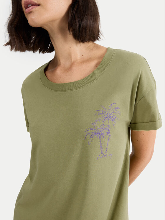 Triumph Triumph Nočna srajca 10221117 Zelena Relaxed Fit