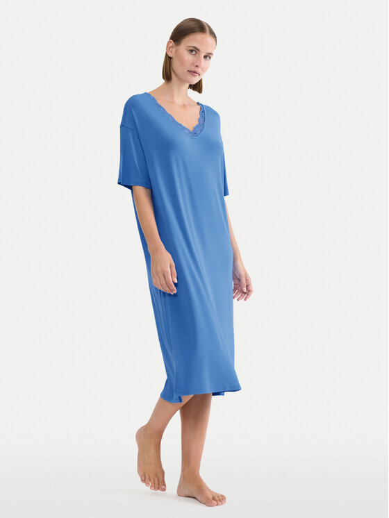 Triumph Triumph Нічна сорочка Timeless Sensuality 10222628 Голубий Relaxed Fit