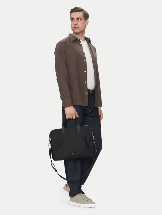 Calvin Klein Torba na laptopa Business Tech 2g Laptop Bag K50K512933 Czarny