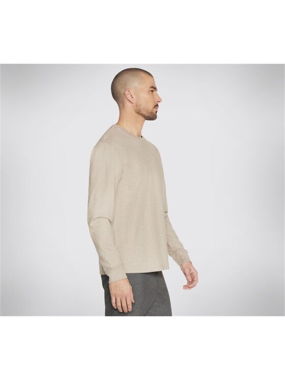 Skechers Skechers T-Shirt LT103-WTNT Beżowy Regular Fit
