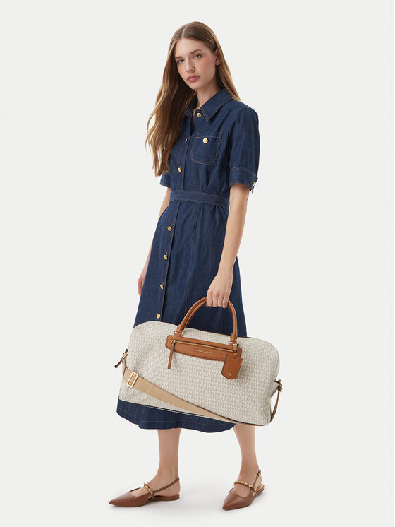 MICHAEL Michael Kors Geantă de voiaj Jet Set Travel Extra 30S6GTVU4B Écru