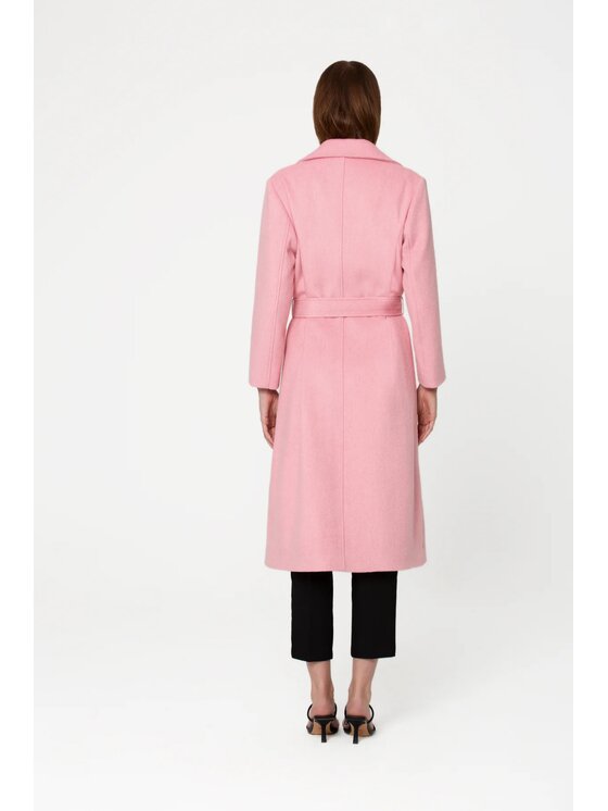 GIODORO GIODORO Cappotto di lana L Rosa Straight Fit