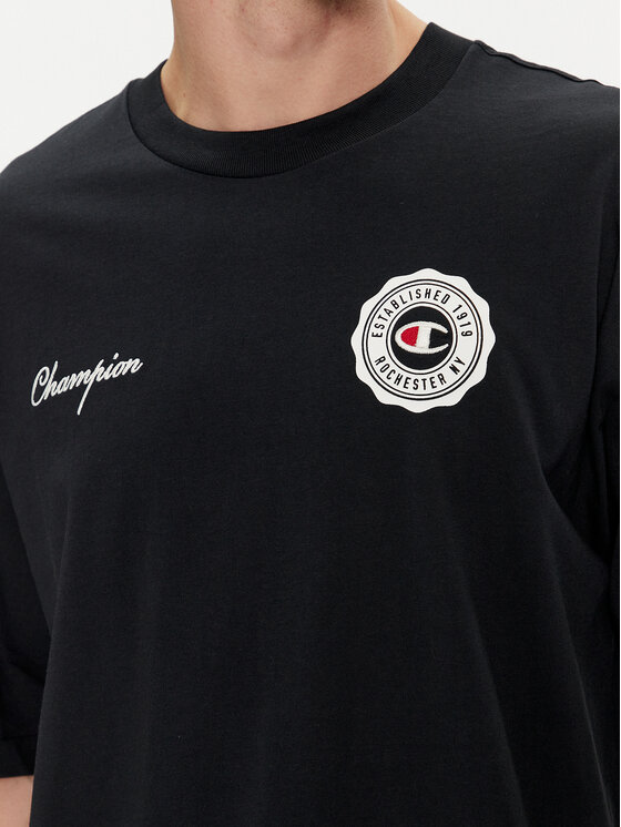 Champion Champion Футболка 219855 Чорний Custom Fit