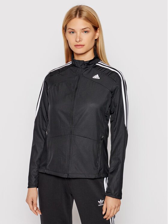 Giacca da corsa Marathon 3-Stripes GK6062 Nero