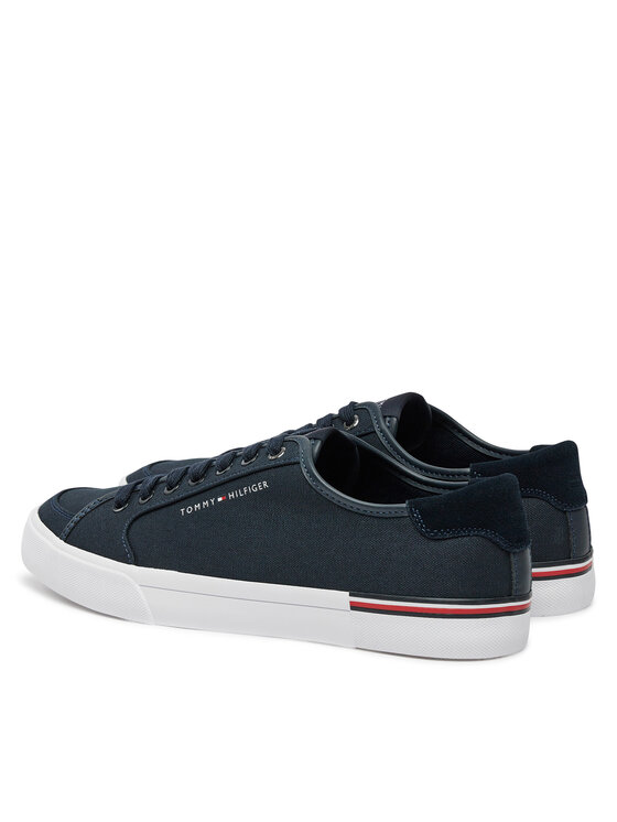 Tommy Hilfiger Tommy Hilfiger Tenisówki Core Corporate Vulc Canvas FM0FM05398 Granatowy