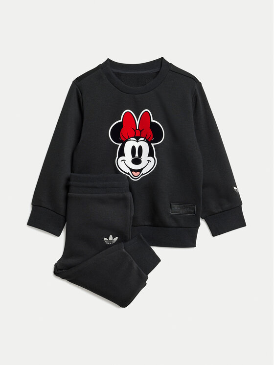 adidas Tepláková súprava Disney Minnie Mouse JD0583 Čierna Regular Fit