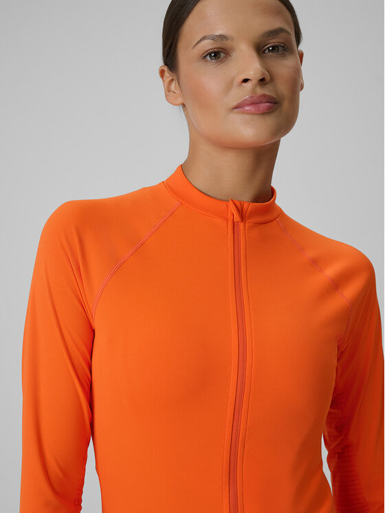 4F 4F Koszulka rowerowa ALTERNATIVE PATH Pomarańczowy Slim Fit