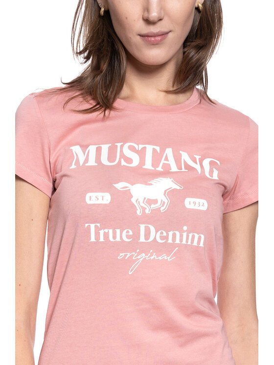 Mustang Mustang T-shirt ALINA C PRINT Rosa Regular Fit