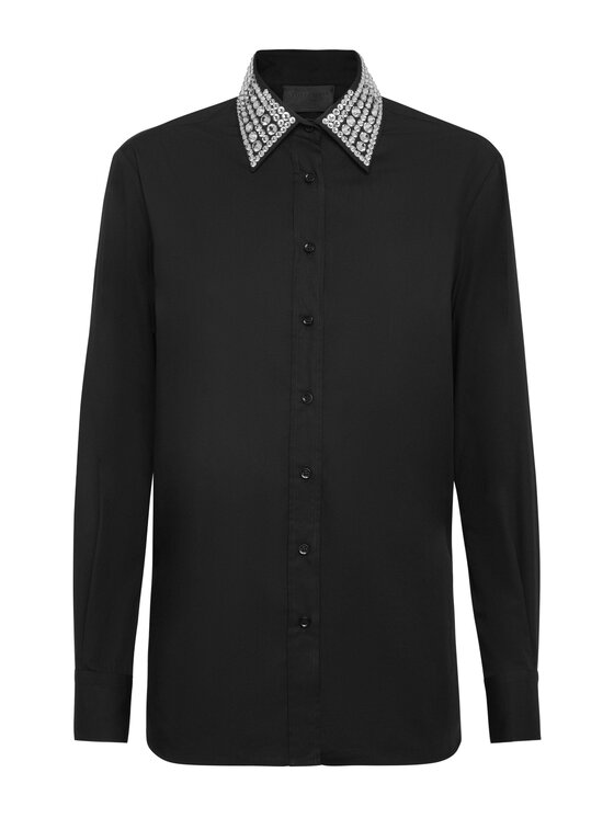 PHILIPP PLEIN PHILIPP PLEIN Koszula 9271 Czarny Fitted Fit