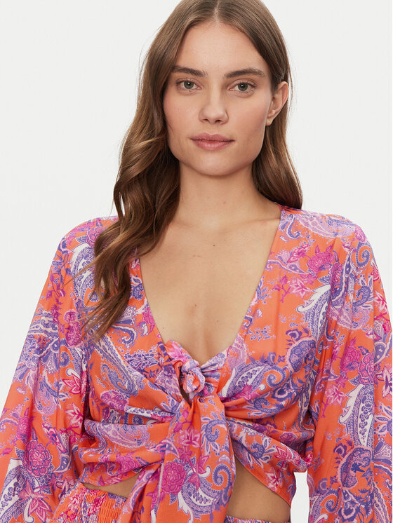 Guess Guess Bluza E5GH01 WH3X2 Pisana Regular Fit