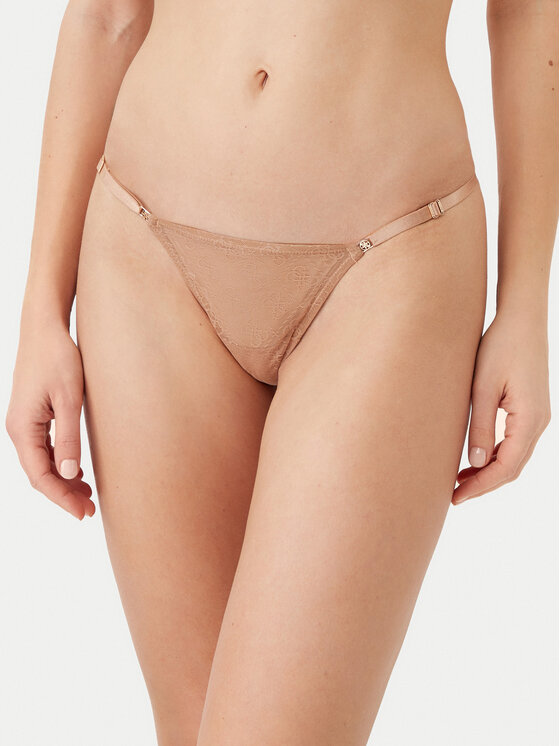 Női Tanga Guess, Méret: XL, Barna, O5RE10 KCLB0