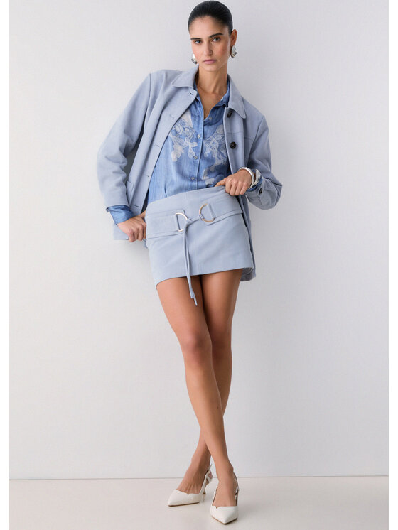 Liu Jo Liu Jo Minigonna CA6083P0382P9580 Azzurro chiaro Regular Fit