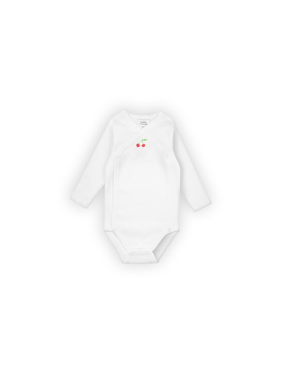 Stellou & friends Stellou & friends Komplet body dziecięcych Long Sleeve CROSS-BODY Czerwony