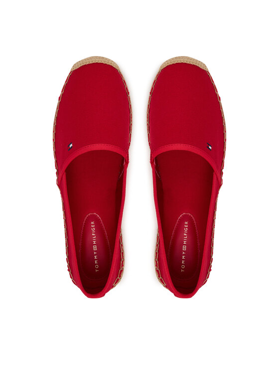 Tommy Hilfiger Tommy Hilfiger Espadrilky Flag Canvas Espadrille FW0FW08541 Červená