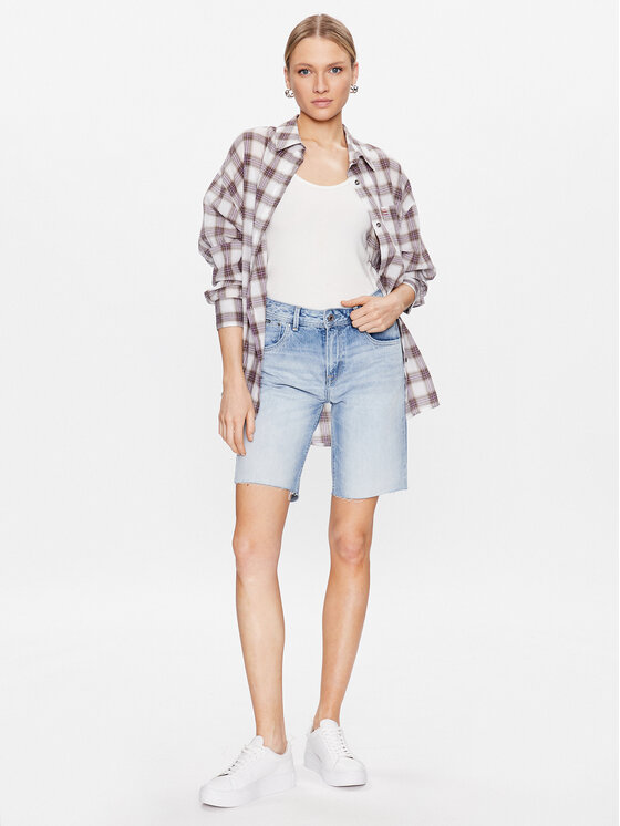 Pepe Jeans Pepe Jeans Džinsiniai šortai Violet Bermuda PL801006HQ8 Mėlyna Relaxed Fit