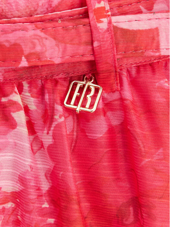 Fracomina Fracomina Trapeces svārki FR25SG2012W775U6 Rozā Flare Fit