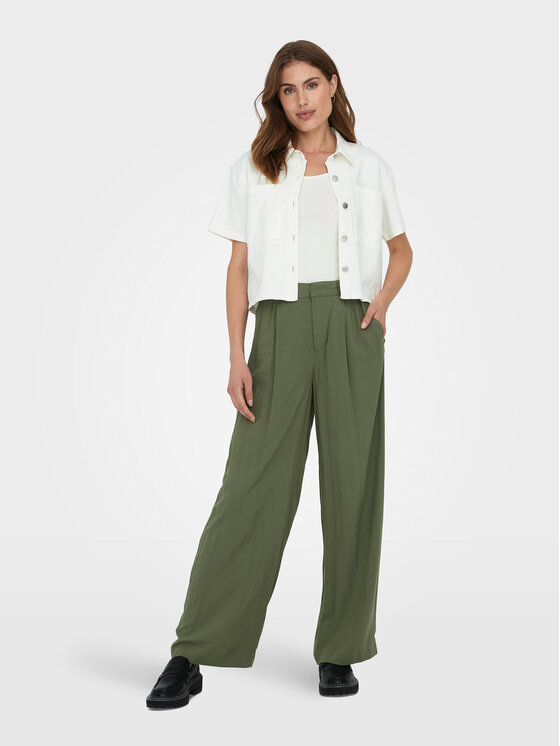 ONLY ONLY Pantaloni di tessuto Nova 15306567 Verde Regular Fit
