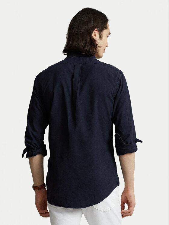 Polo Ralph Lauren Polo Ralph Lauren Marškiniai Bsr 710772290 Tamsiai mėlyna Custom Fit