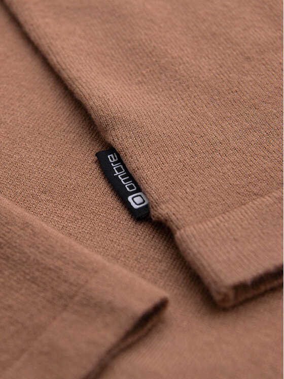 Ombre Ombre S dlouhým rukávem OM-POLS-0138 Světle hnědá Regular Fit