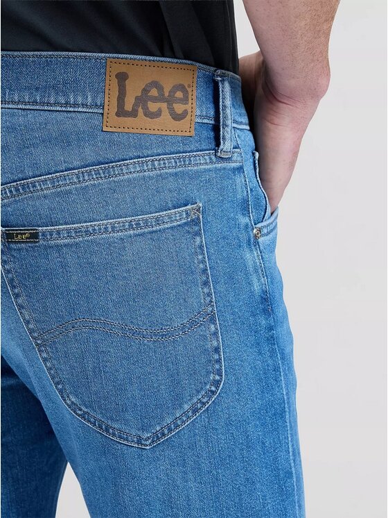 Lee Lee Jeansy Daren Niebieski Straight Leg