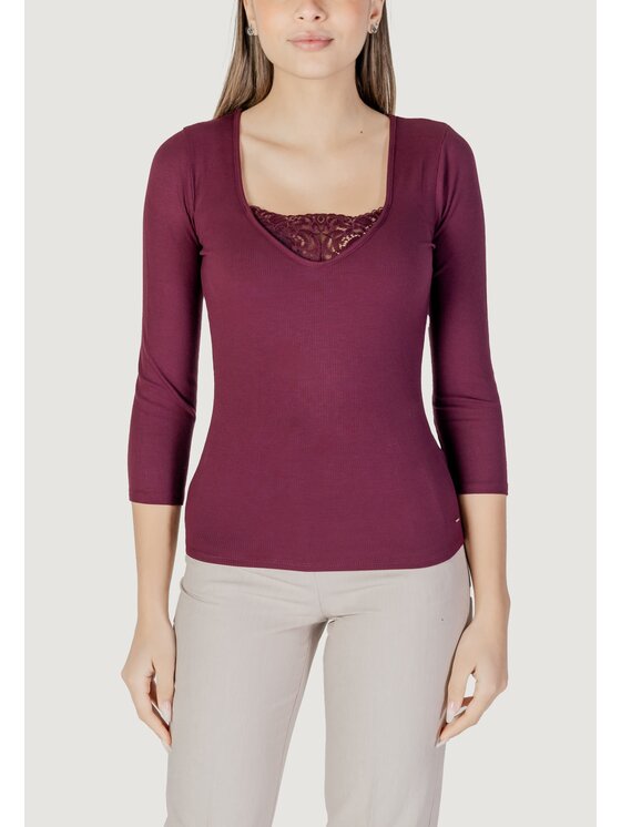 Morgan De Toi Morgan De Toi T-shirt 251-TDOUNIA Viola Shirt Fit