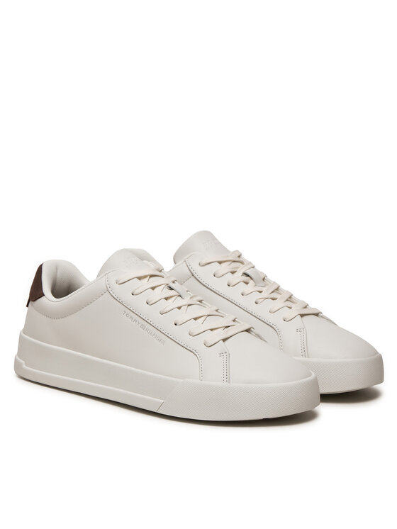 Tommy Hilfiger Tommy Hilfiger Сникърси Court Better Lth FM0FM05322 Екрю