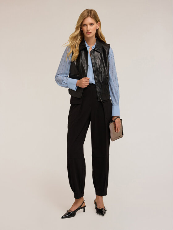 Motivi Motivi Giacca in similpelle R326Q001049N033 Nero Regular Fit