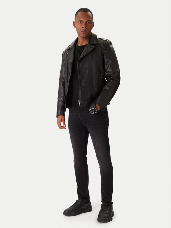 HUGO HUGO Jeans hlače 50547254 Črna Extra Slim Fit