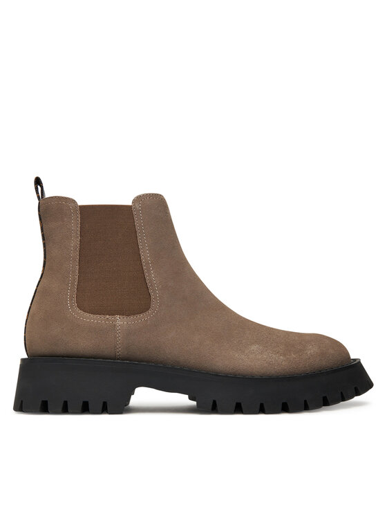 Guess Guess Kotníková obuv s elastickým prvkem FMTGOM SUE10 Hnědá