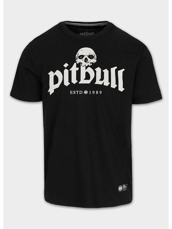 PITBULL PITBULL T-Shirt TRES PERROS VIEJOS Czarny Regular Fit