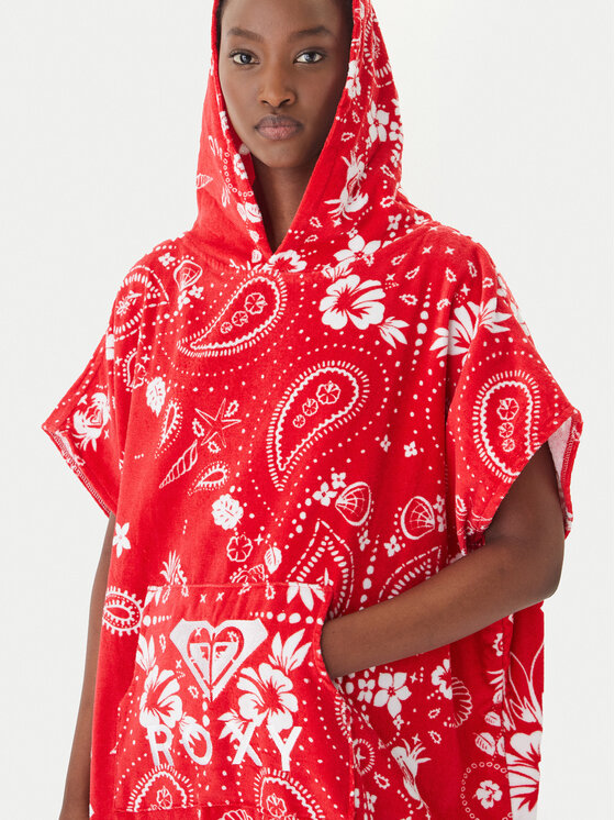 Roxy Roxy Poncho Stay Magical ERJAA04433 Rosso Regular Fit