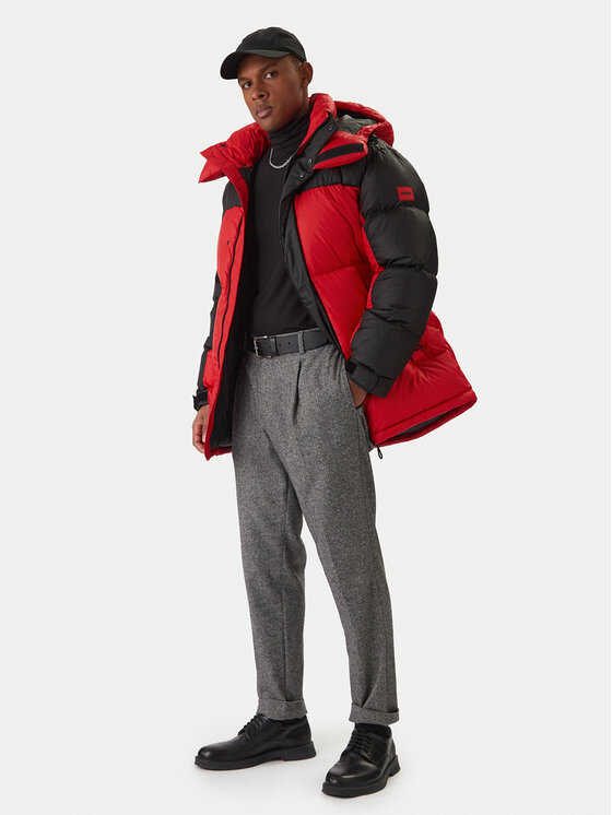 HUGO Hugo Vatovaná bunda Melmus2341 50495811 Červená Regular Fit