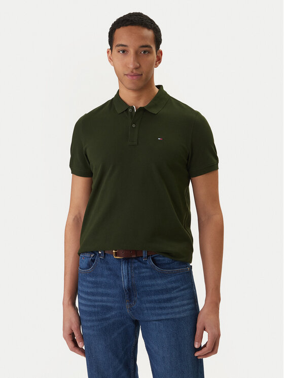 Tommy Jeans Tommy Jeans Polo DM0DM20676 Zielony Slim Fit