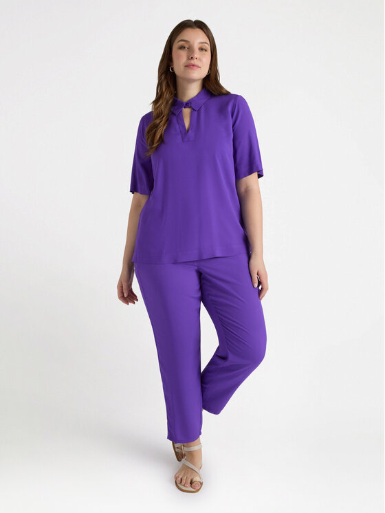 Fiorella Rubino Fiorella Rubino Blusa 2764T102271N029 Viola Boxy Fit