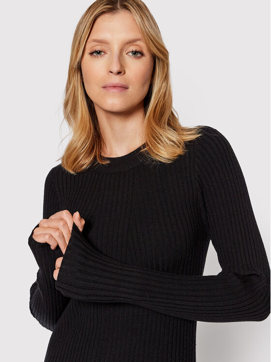 Pieces Pieces Φόρεμα υφασμάτινο Crista 17115048 Μαύρο Slim Fit