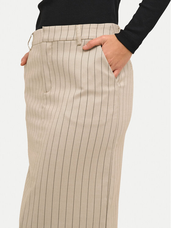 Kaffe Kaffe Spódnica midi Agathe 10508753 Beżowy Regular Fit